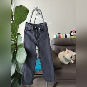 Monki High Waisted Black Jeans